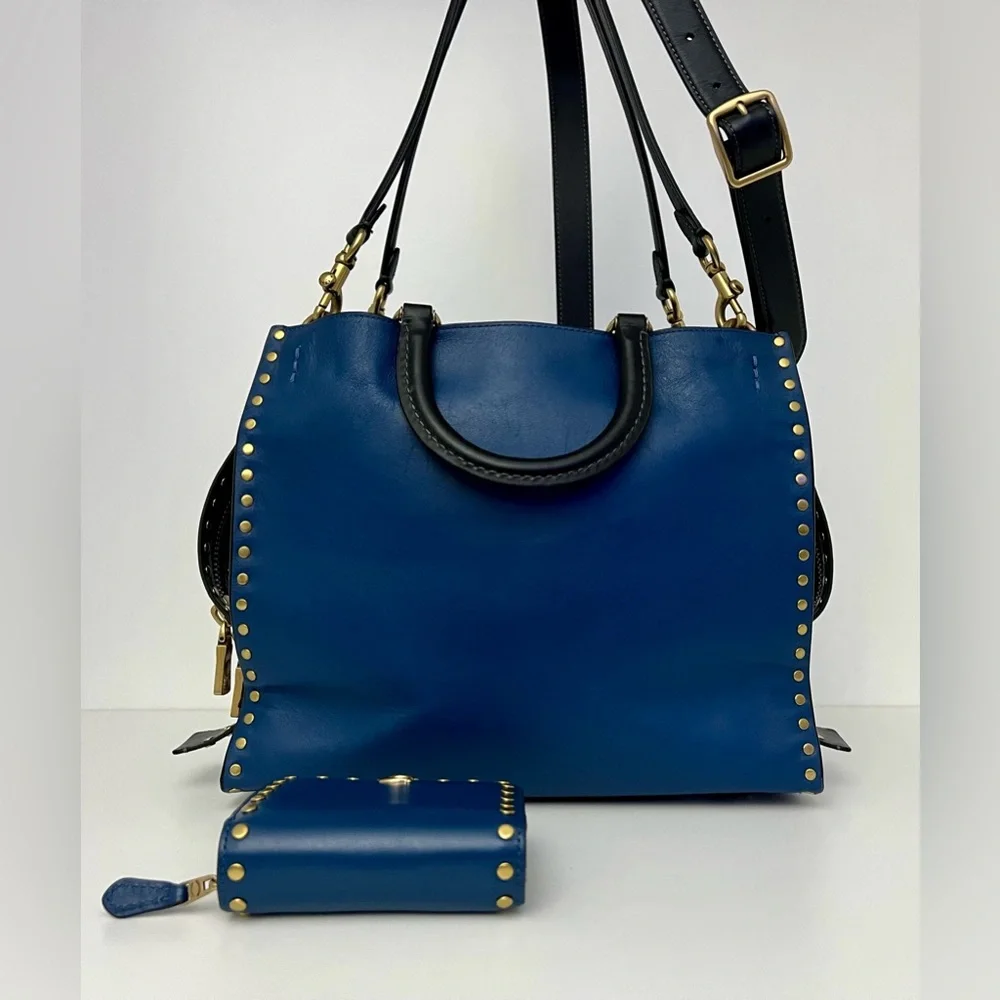 Coach Rogue 30 In Rivets & Wallet Set. Jennifer Lopez Collectors Special Edition - Picture 4 of 14